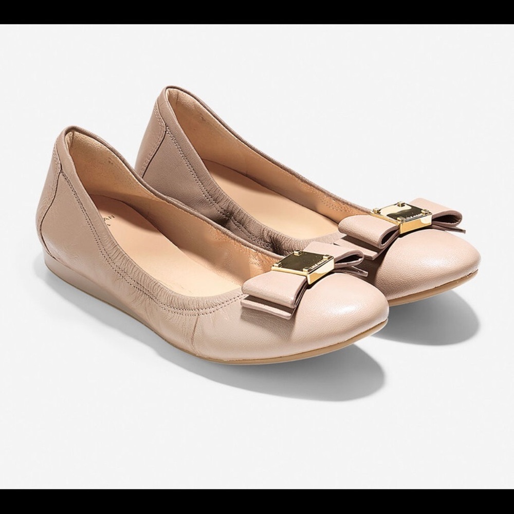 Cole Haan ‘Tali’ Bow Flat, Maple Sugar size 8